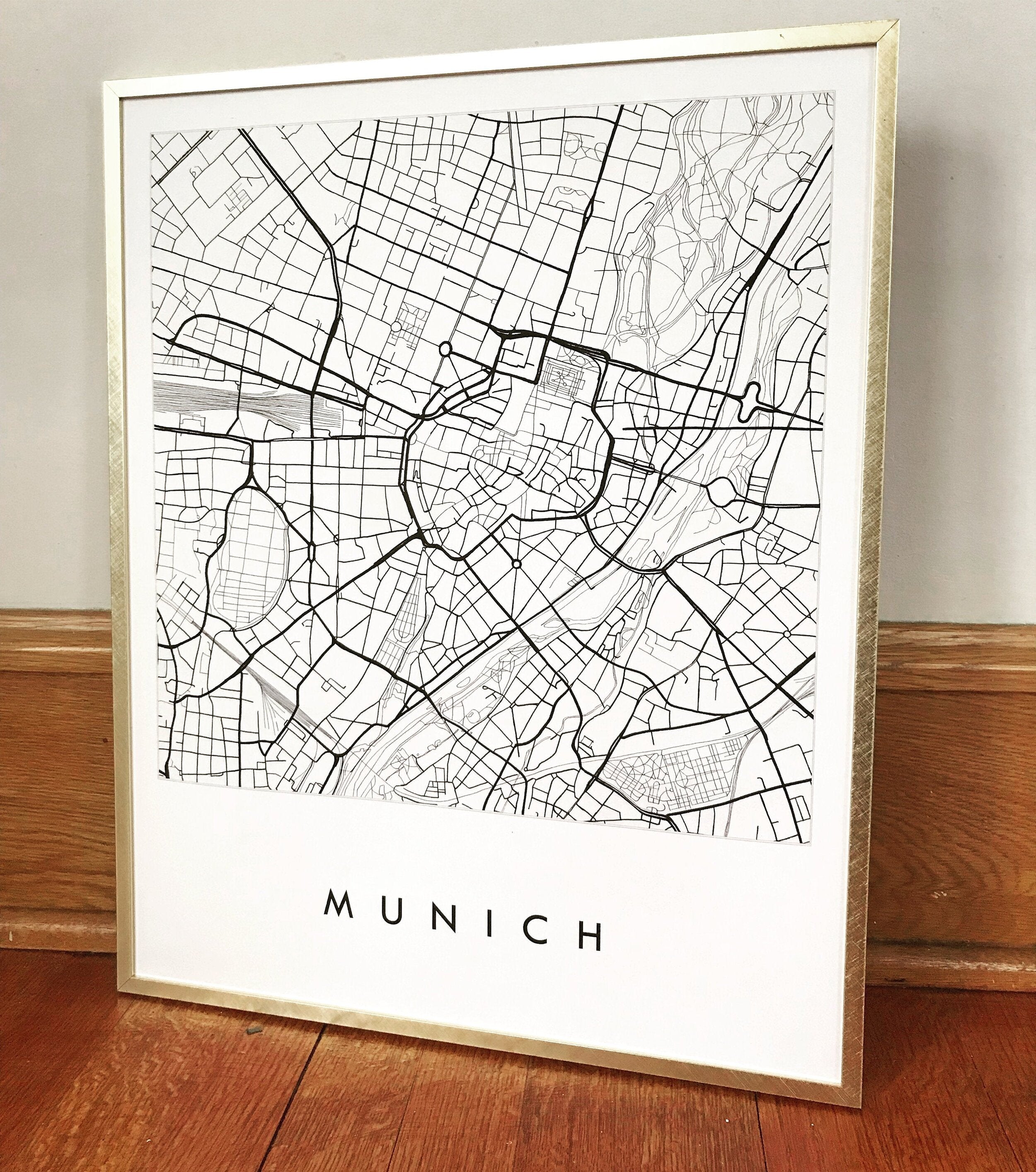 MUNICH City Lines Map: PRINT
